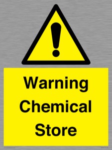 Warning Chemical Store